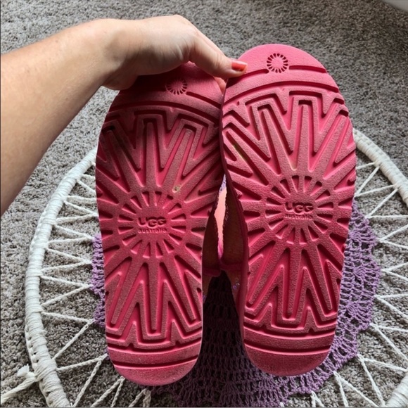 Pink Sequin Sparkly Uggs Size 7 - Picture 11 of 14